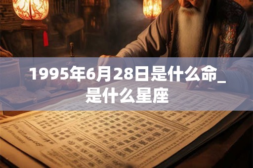 1995年6月28日是什么命_是什么星座 1995年6月28日是什么命_是什么星座