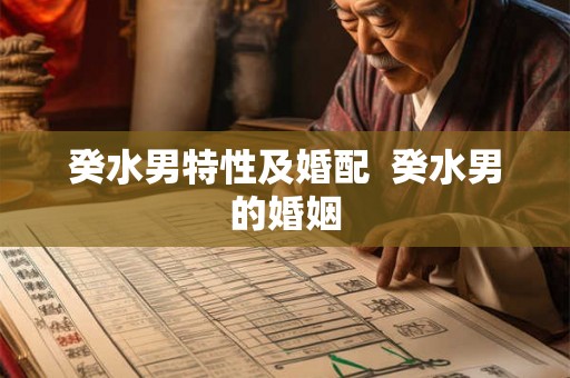 癸水男特性及婚配  癸水男的婚姻
