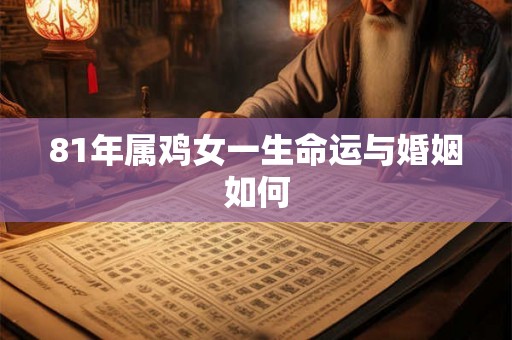 81年属鸡女一生命运与婚姻如何