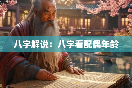 八字解说:八字看配偶年龄 八字解说:八字看配偶年龄