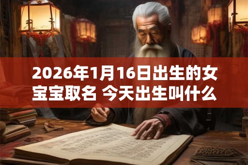 2026年1月16日出生的女宝宝取名 今天出生叫什么名字好