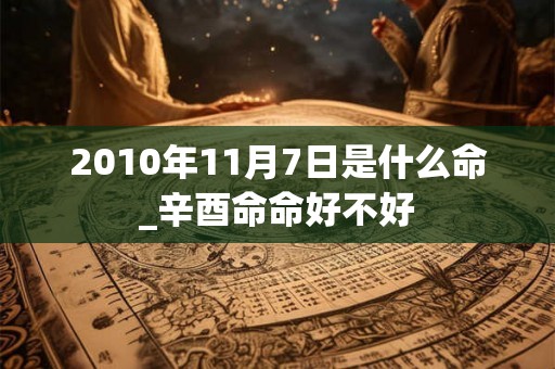 2010年11月7日是什么命_辛酉命命好不好