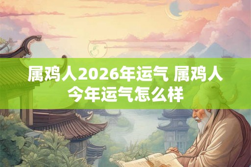 属鸡人2026年运气 属鸡人今年运气怎么样 属鸡人2026年运气 属鸡人今年运气怎么样