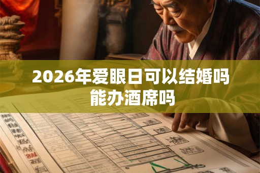 2026年爱眼日可以结婚吗 能办酒席吗