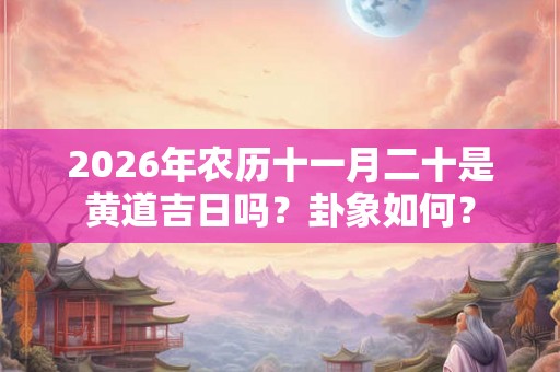 2026年农历十一月二十是黄道吉日吗？卦象如何？