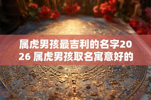 属虎男孩最吉利的名字2026 属虎男孩取名寓意好的字