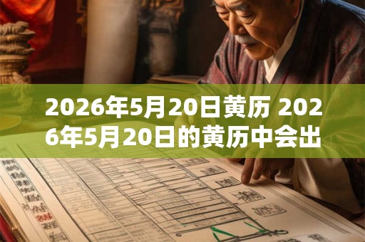 2026年5月20日黄历 2026年5月20日的黄历中会出现哪些宜忌内容