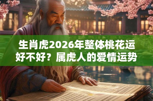 生肖虎2026年整体桃花运好不好？属虎人的爱情运势