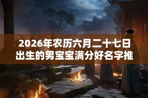 2026年农历六月二十七日出生的男宝宝满分好名字推荐大全