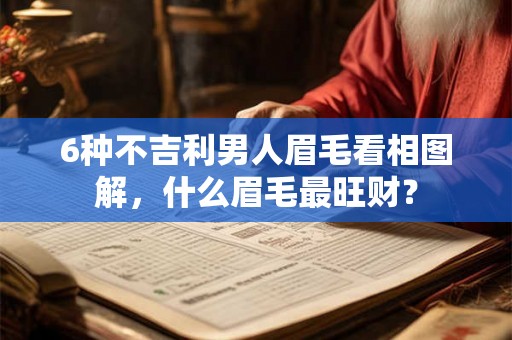 6种不吉利男人眉毛看相图解，什么眉毛最旺财？
