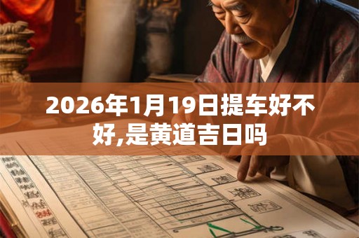2026年1月19日提车好不好,是黄道吉日吗