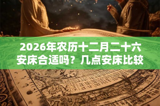 2026年农历十二月二十六安床合适吗？几点安床比较好？