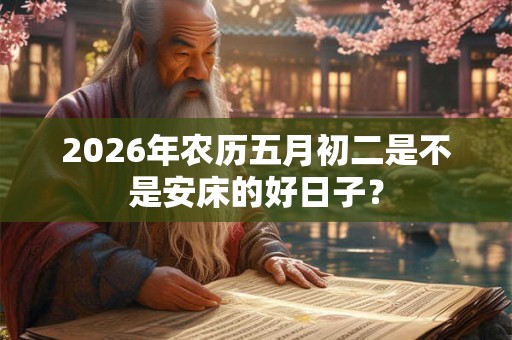 2026年农历五月初二是不是安床的好日子？
