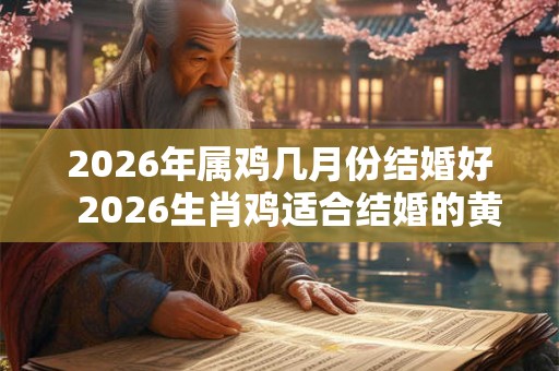 2026年属鸡几月份结婚好  2026生肖鸡适合结婚的黄道吉日