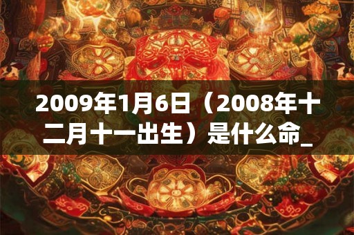2009年1月6日（2008年十二月十一出生）是什么命_命运如何