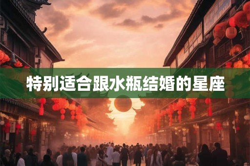 特别适合跟水瓶结婚的星座