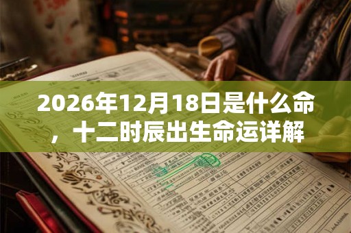 2026年12月18日是什么命，十二时辰出生命运详解