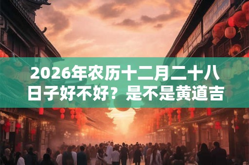 2026年农历十二月二十八日子好不好?是不是黄道吉日? 2026年农历十二月二十八日子好不好?是不是黄道吉日?