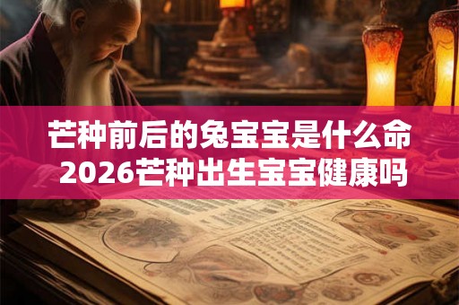 芒种前后的兔宝宝是什么命 2026芒种出生宝宝健康吗