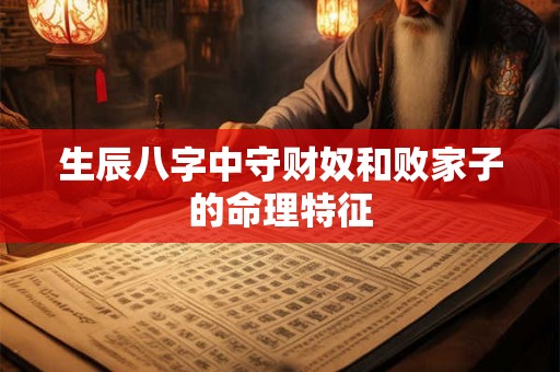生辰八字中守财奴和败家子的命理特征