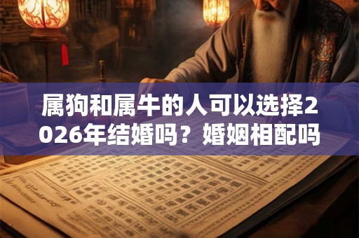 属狗和属牛的人可以选择2026年结婚吗？婚姻相配吗？