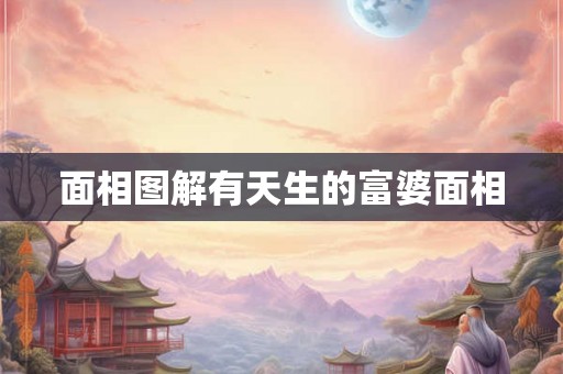 面相图解有天生的富婆面相