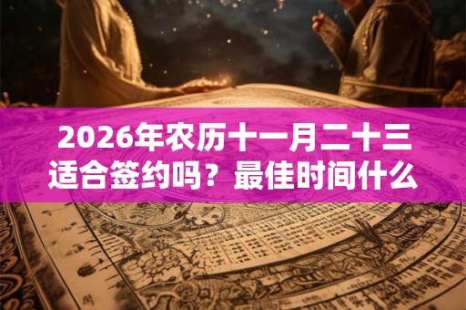 2026年农历十一月二十三适合签约吗?最佳时间什么时候? 2026年农历十一月二十三适合签约吗?最佳时间什么时候?