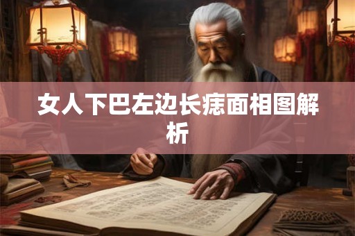女人下巴左边长痣面相图解析