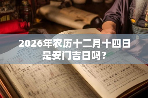 2026年农历十二月十四日是安门吉日吗？