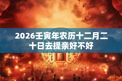 2026壬寅年农历十二月二十日去提亲好不好 2026壬寅年农历十二月二十日去提亲好不好
