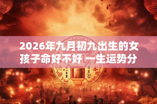 2026年九月初九出生的女孩子命好不好 一生运势分析