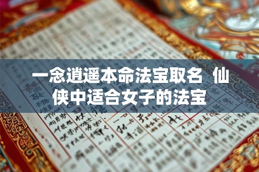 一念逍遥本命法宝取名 仙侠中适合女子的法宝 一念逍遥本命法宝取名 仙侠中适合女子的法宝