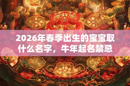 2026年春季出生的宝宝取什么名字，牛年起名禁忌
