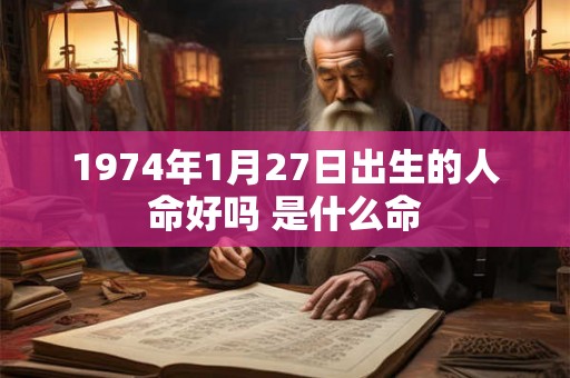 1974年1月27日出生的人命好吗 是什么命