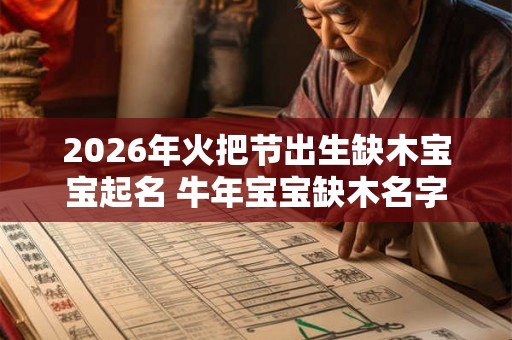 2026年火把节出生缺木宝宝起名 牛年宝宝缺木名字