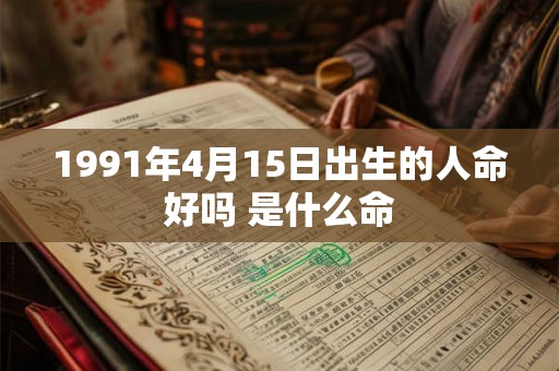 1991年4月15日出生的人命好吗 是什么命