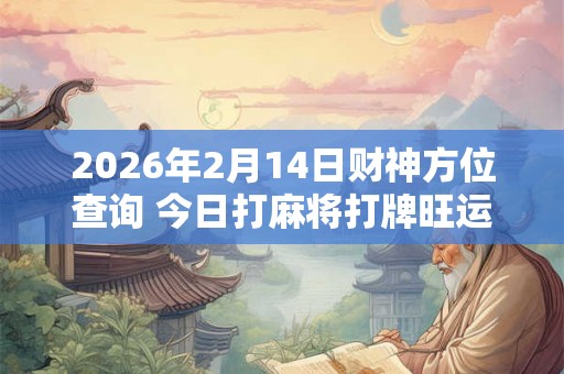 2026年2月14日财神方位查询 今日打麻将打牌旺运方位