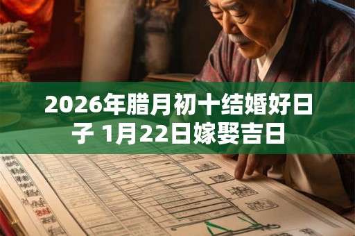 2026年腊月初十结婚好日子 1月22日嫁娶吉日