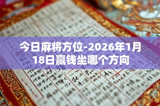 今日麻将方位-2026年1月18日赢钱坐哪个方向