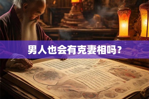 男人也会有克妻相吗? 男人也会有克妻相吗?