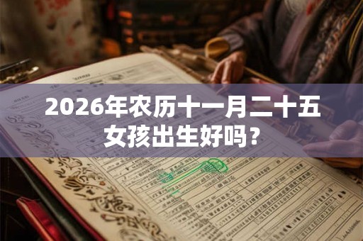2026年农历十一月二十五女孩出生好吗？