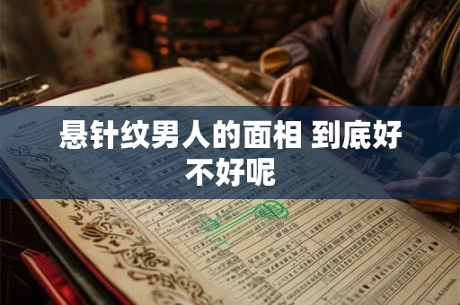 悬针纹男人的面相 到底好不好呢