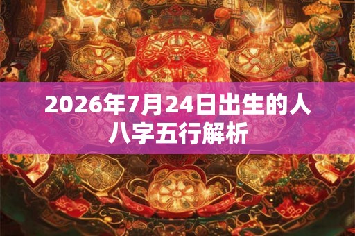 2026年7月24日出生的人八字五行解析 2026年7月24日出生的人八字五行解析