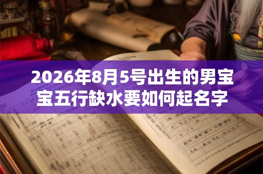 2026年8月5号出生的男宝宝五行缺水要如何起名字