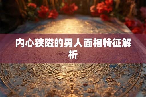 内心狭隘的男人面相特征解析