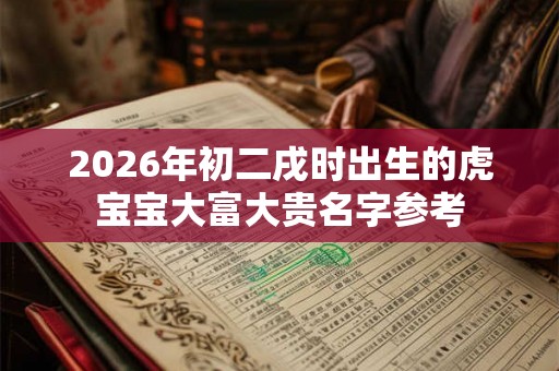 2026年初二戌时出生的虎宝宝大富大贵名字参考