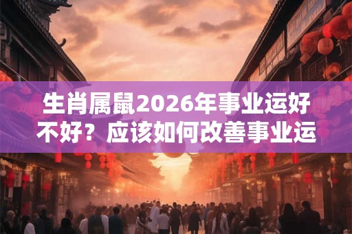 生肖属鼠2026年事业运好不好？应该如何改善事业运？