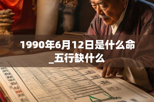 1990年6月12日是什么命_五行缺什么