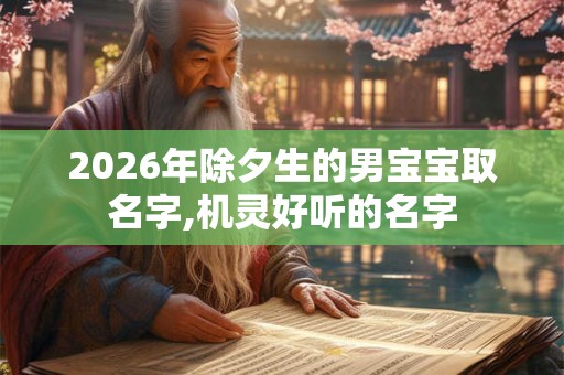 2026年除夕生的男宝宝取名字,机灵好听的名字