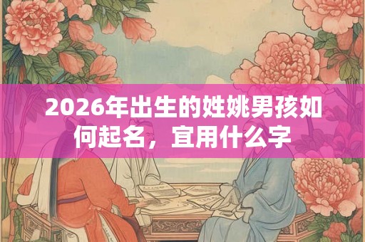 2026年出生的姓姚男孩如何起名，宜用什么字